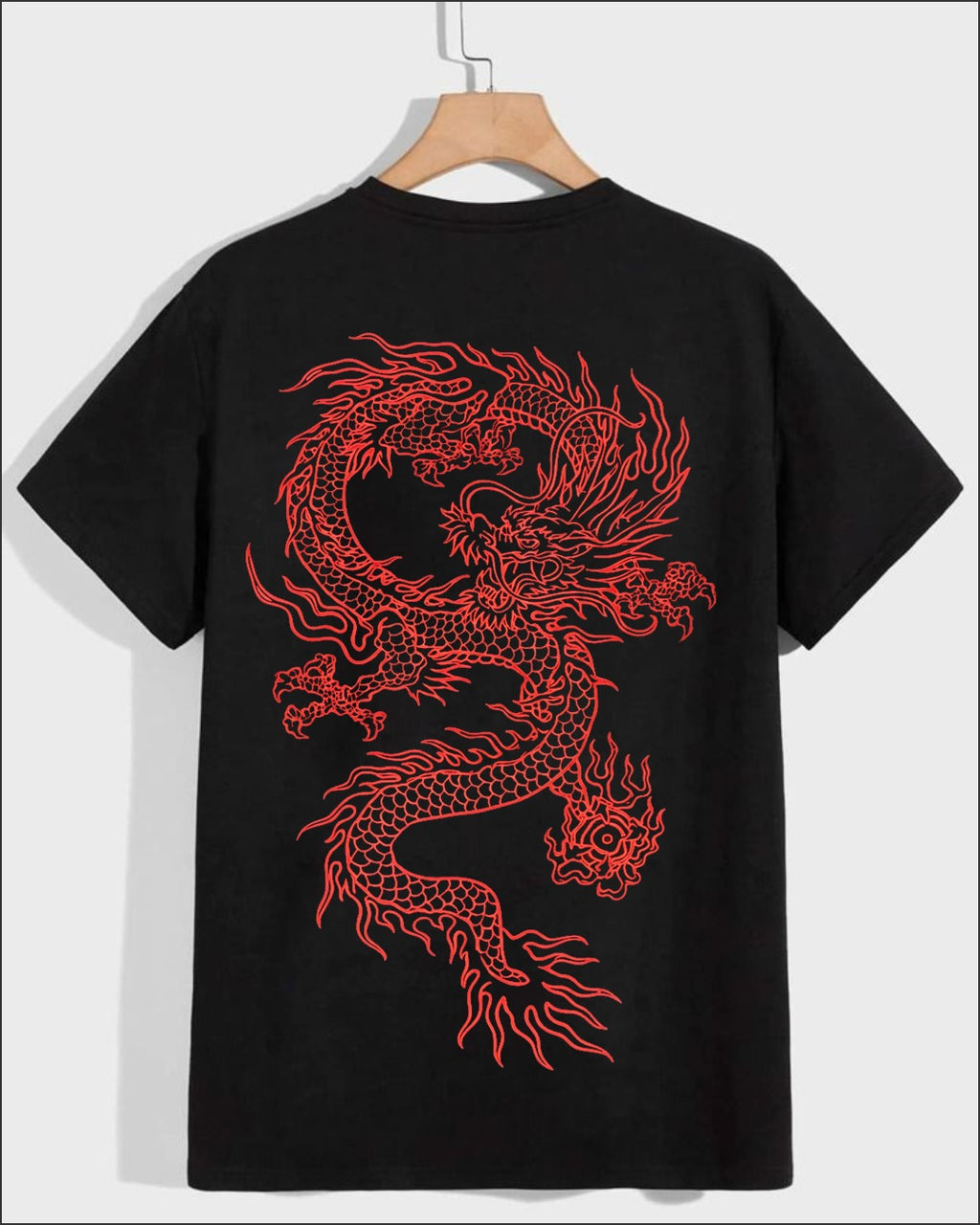 Crimson Dragon Power – Black Premium T-Shirt special edition 🖤