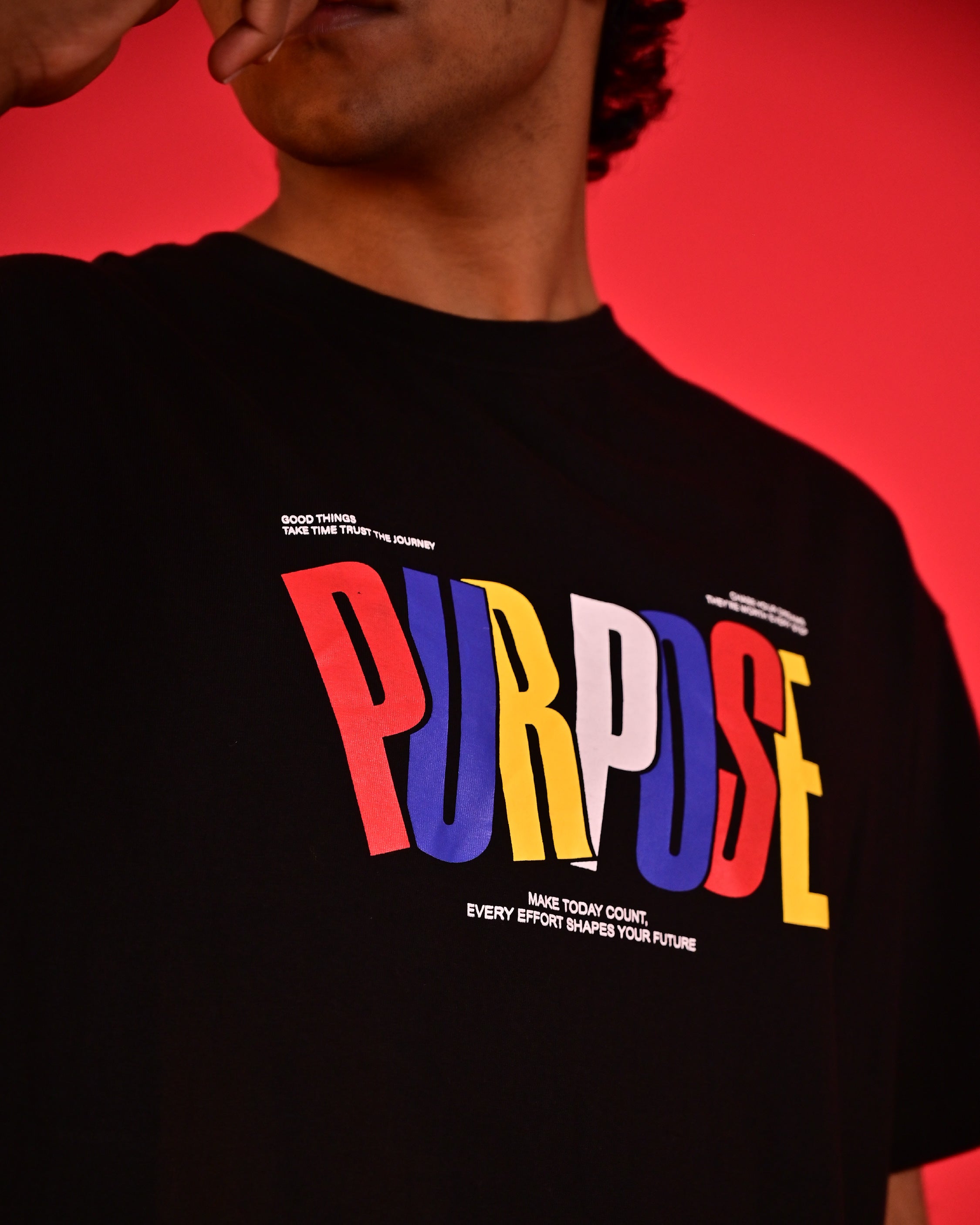 Akoom Black Oversized Unisex T-Shirt | Drip with meaning