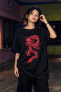 Crimson Dragon Power – Black Premium T-Shirt special edition 🖤