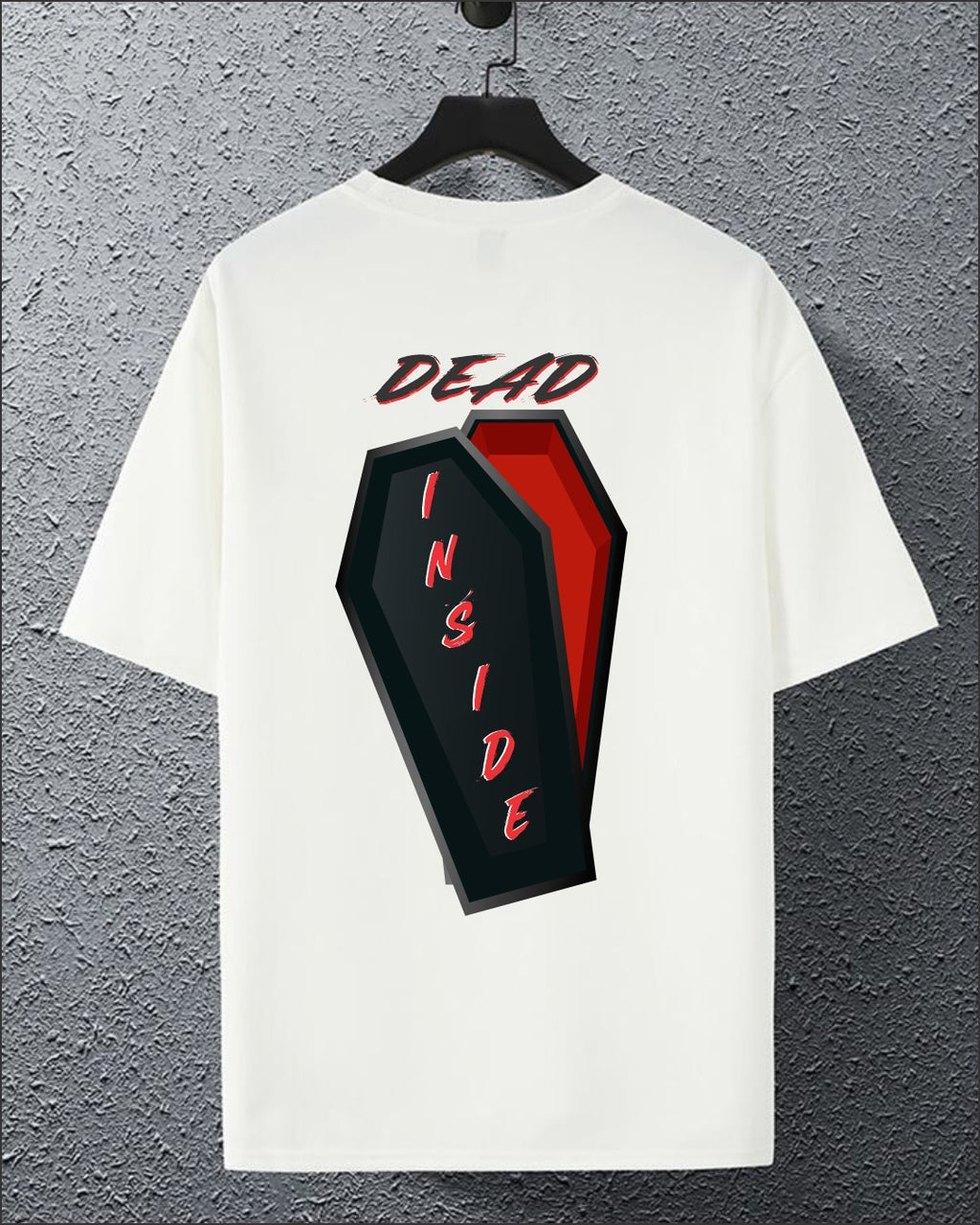 Dead Inside Coffin Graphic Oversized T-Shirt – Premium Streetwear