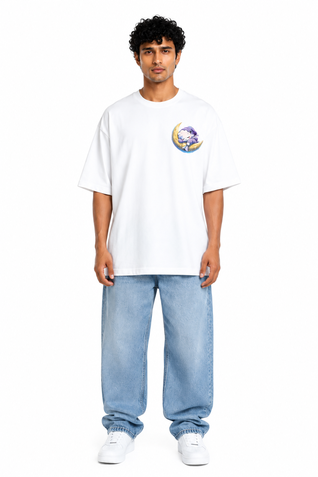 Keep Dreaming Oversized T-Shirt – White   Premium Cotton
