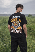 I Don’t Give a Growl Tiger Graphic T-Shirt – Bold Attitude Streetwear Tee for Men