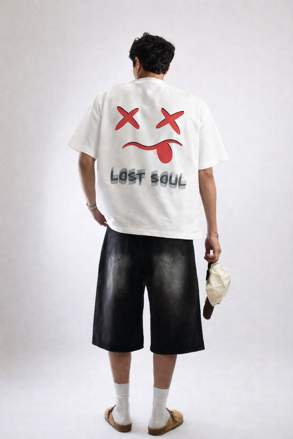 Lost soul graphic oversized tshirt