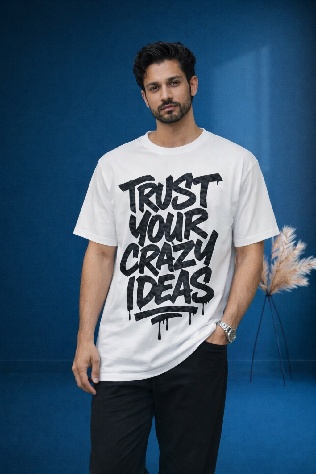 "Trust Your Crazy Ideas" Street Art Tee | motivational graphic t-shirt