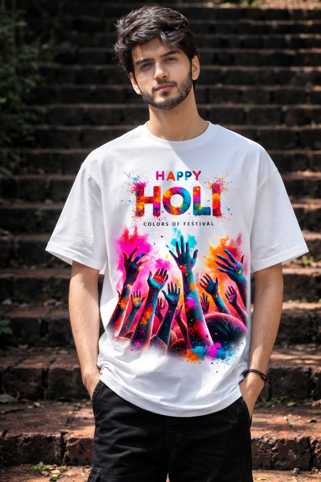 Happy Holi  : Colors of Festival Premium T-Shirt