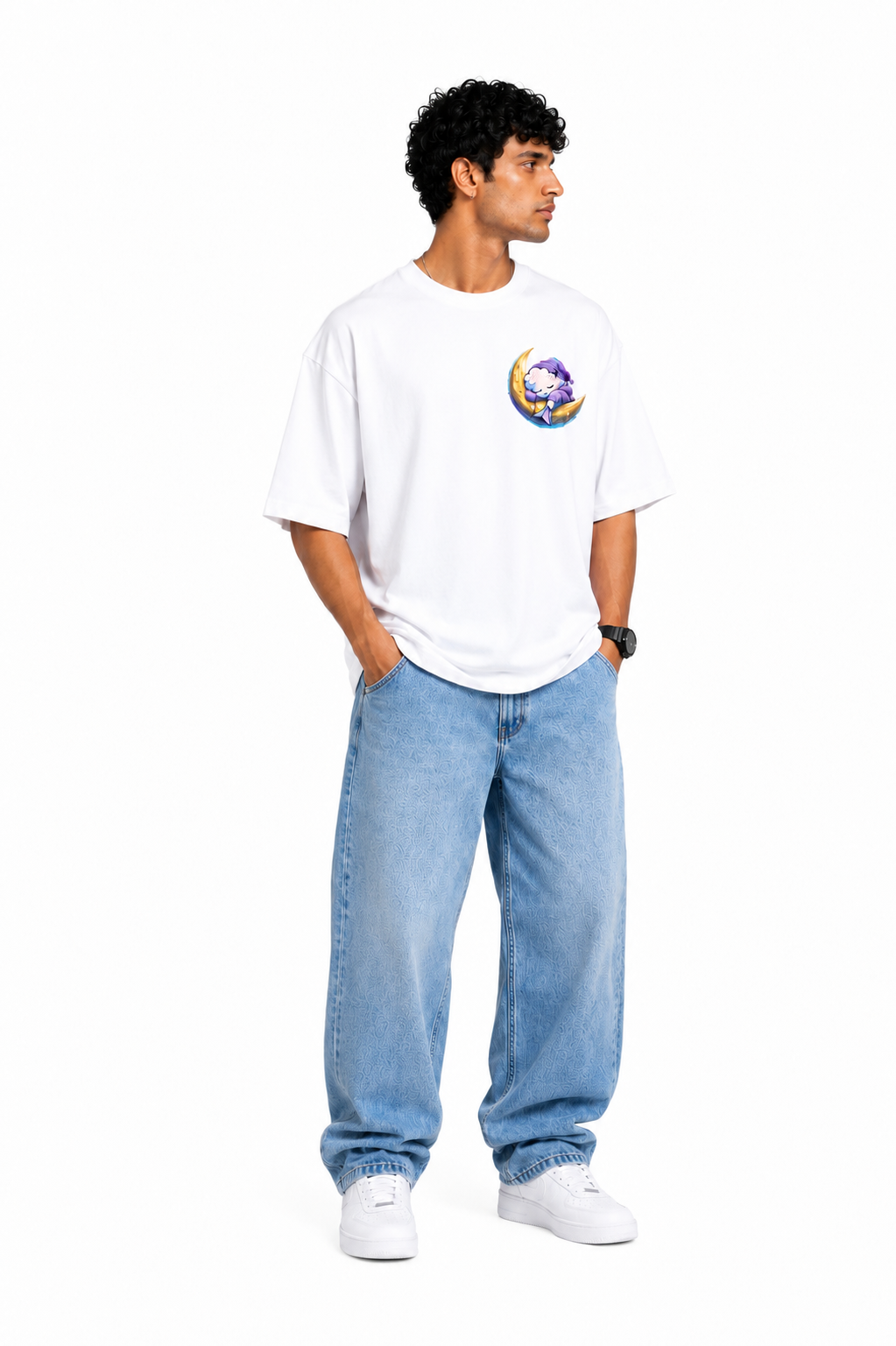 Keep Dreaming Oversized T-Shirt – White   Premium Cotton