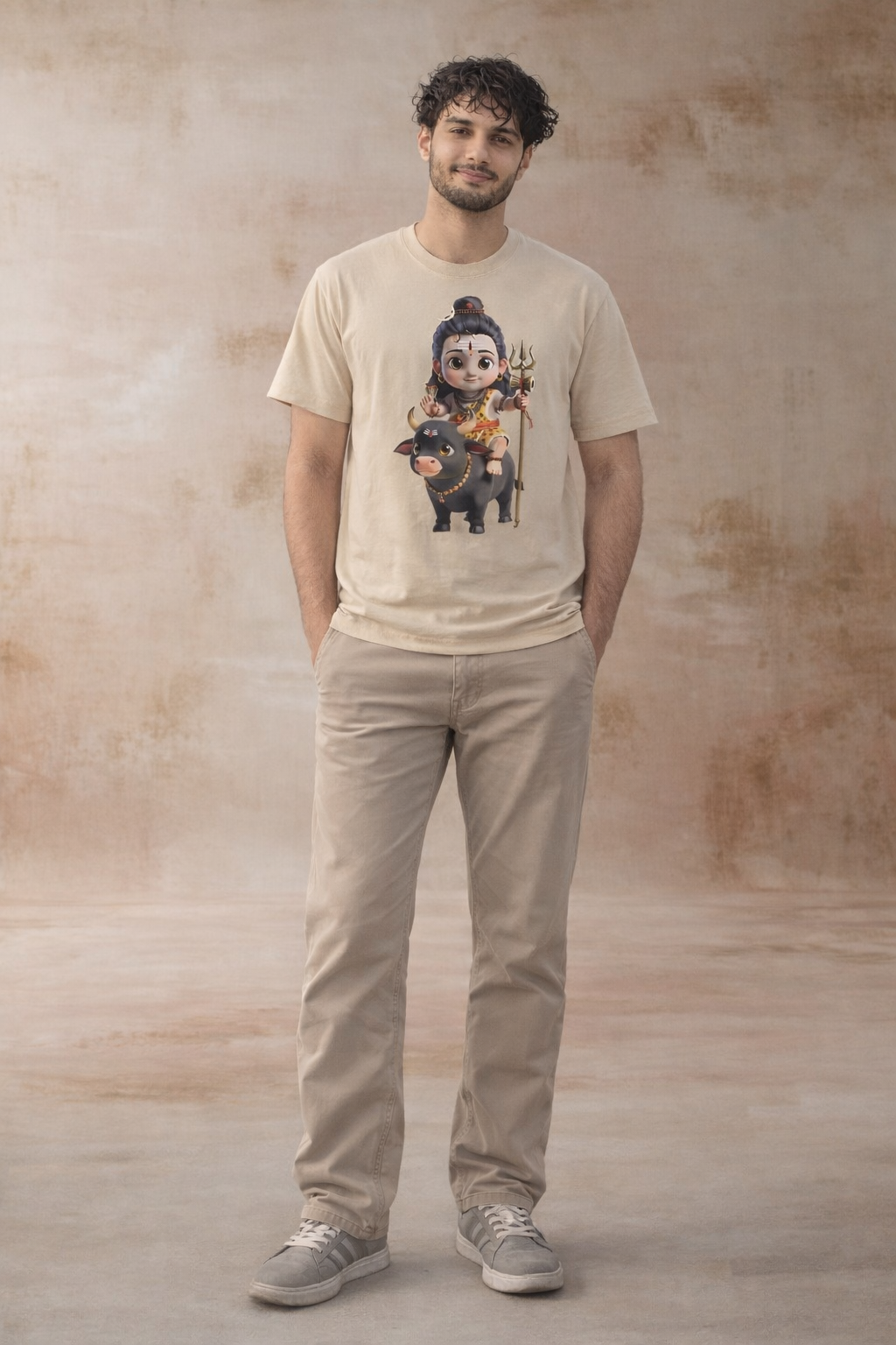 Baby Shiva Graphic T-Shirt – Cute Bal Shiv Cartoon Tee for Men & Women