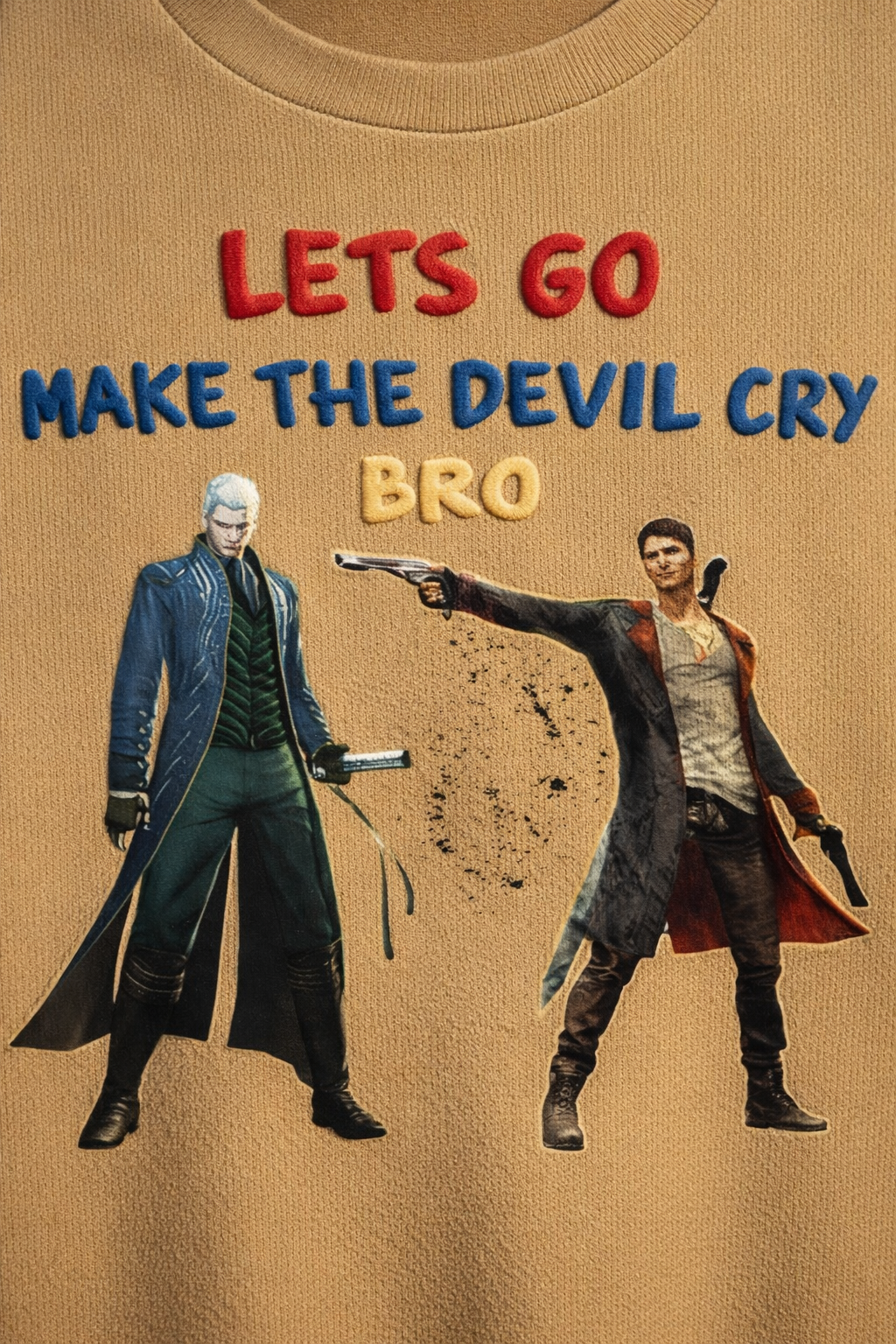 [LIMITED EDITION] "Make The Devil Cry Bro" Gaming Graphic Tee – Exclusive Meme Streetwear Drop