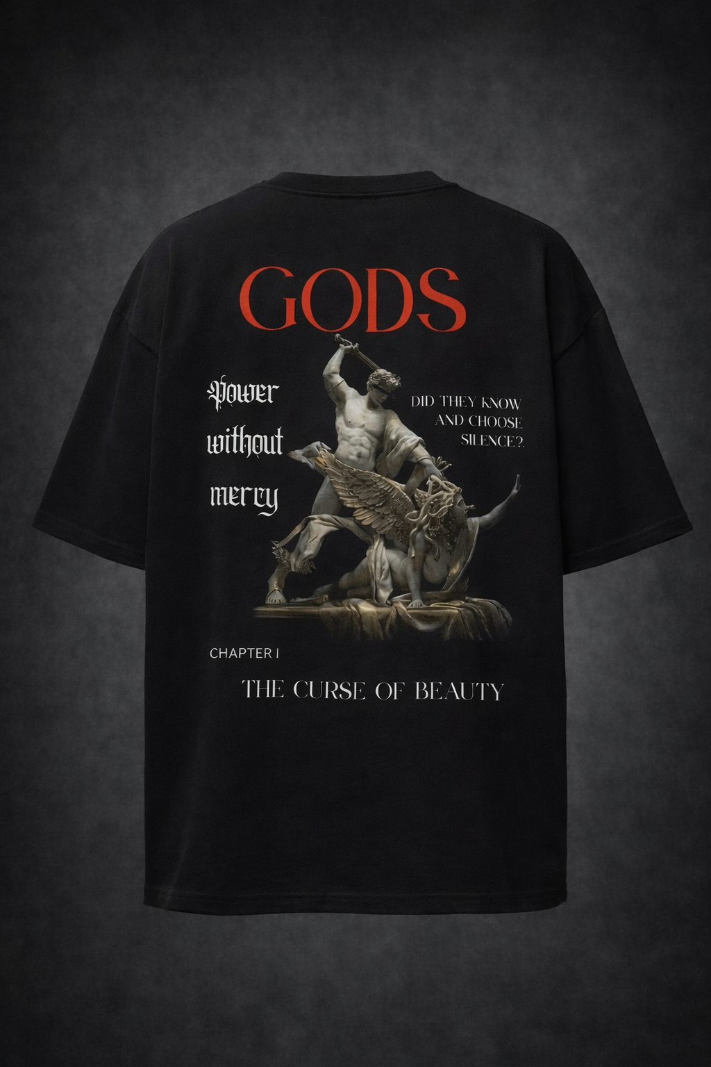 Gods: The Curse of Beauty  Oversized Graphic T-Shirt