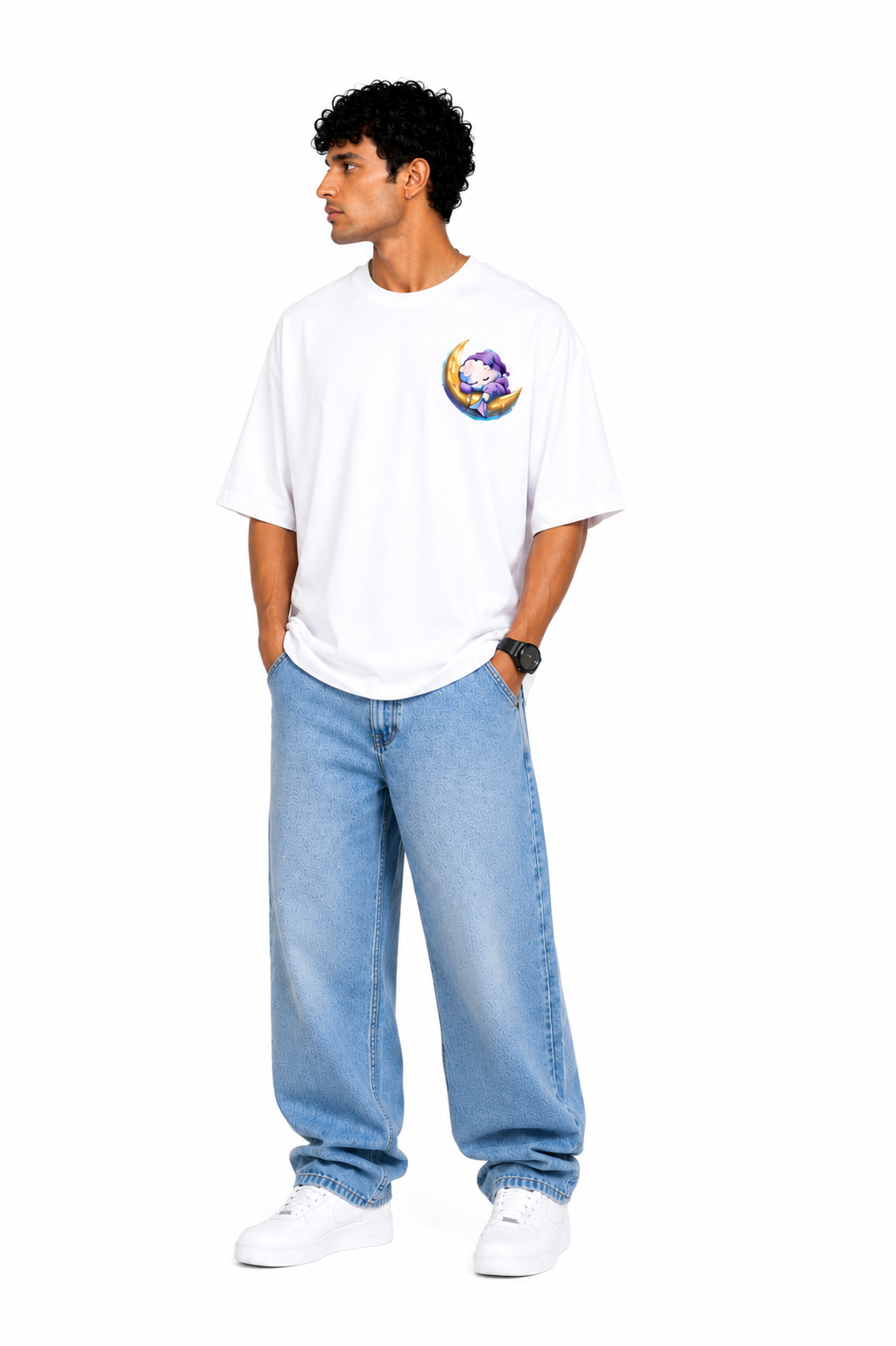 Keep Dreaming Oversized T-Shirt – White   Premium Cotton